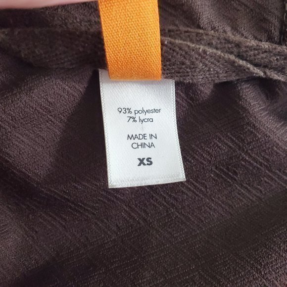 Lucy Hoodie XS Brown Textured Hood Jacket Pullover - Picture 10 of 11